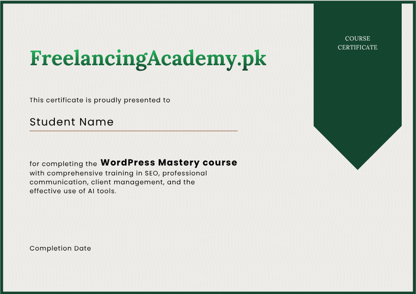 Earn a Certificate & showcase your skill